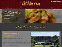 Tablet Screenshot of hotel-leliondor.net